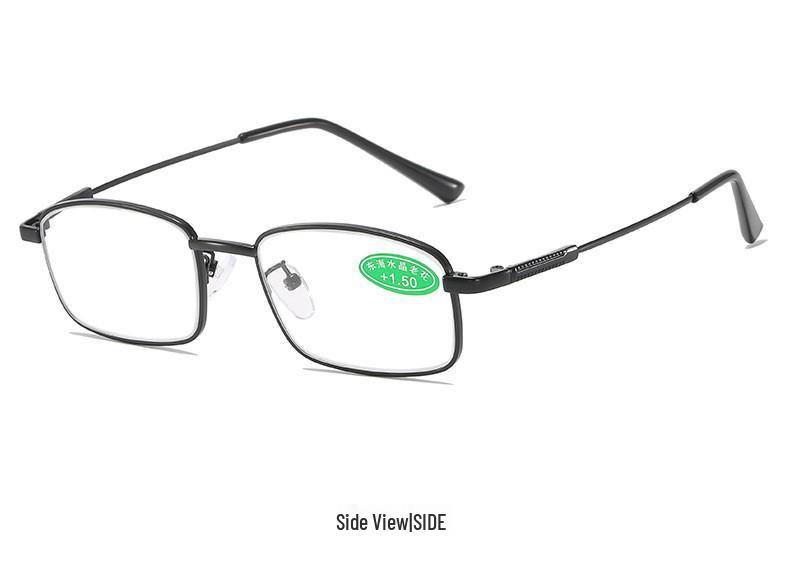HD Anti-Scratch Memory Titanium Crystal Glasses: Comfortable Unisex Reading Glasses for Middle-Aged and Elderly