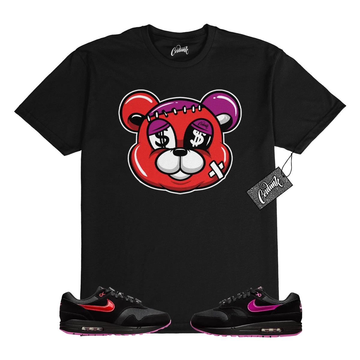 

Air Max 1 PRM Valentine’s Day Black Playful Pink T Shirt Match STITCH S