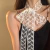Narrow and Long Silk Scarf Women's Neck Scarf New Summer Decoration Lace Ribbon Belt