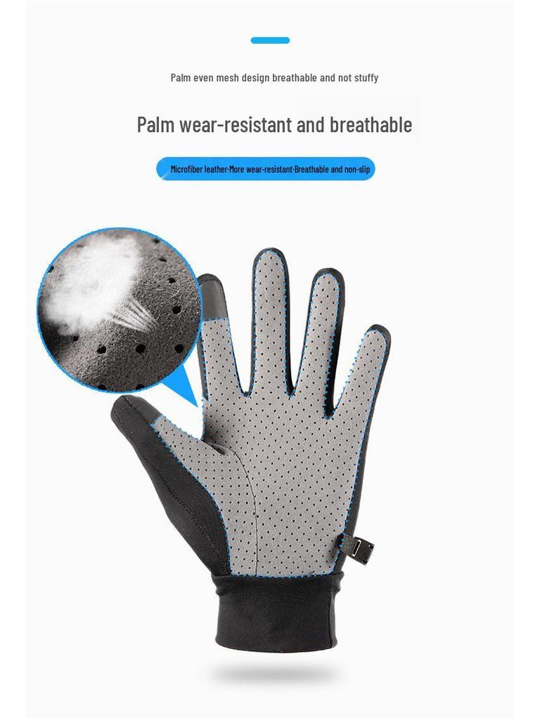 Ice Silk Touchscreen Gloves for Men & Women - Summer Sports, Cycling, Running, Driving, Anti-Slip, Lure Fishing