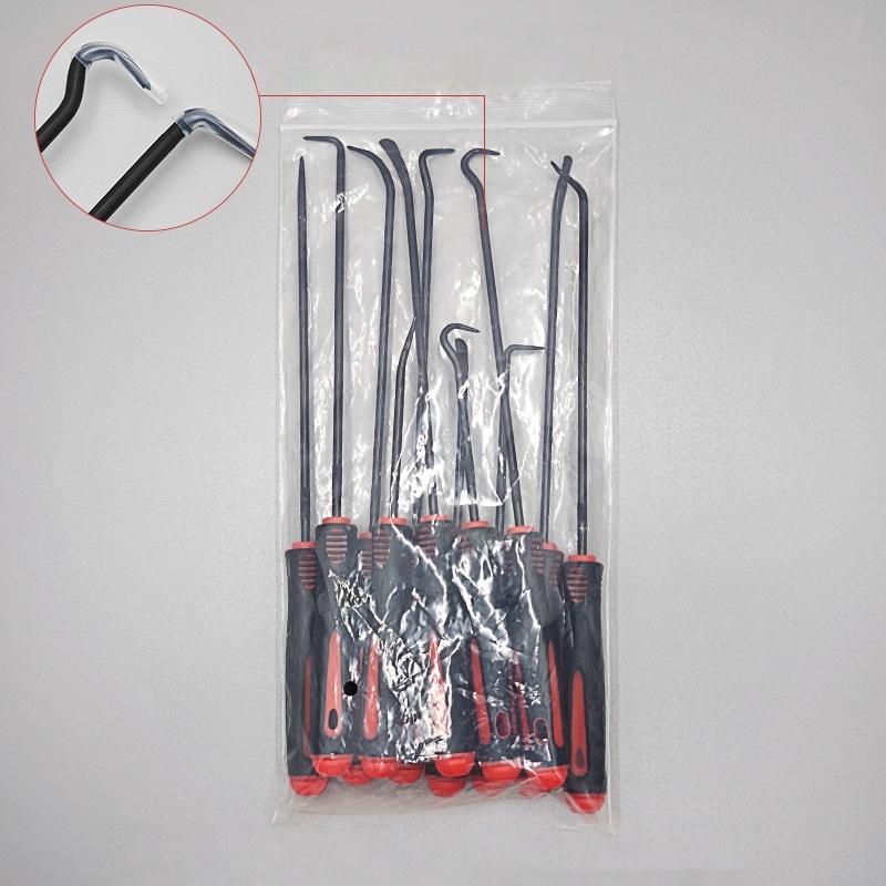 High Precision Auto Car Oil Seal/O-Ring Gasket Puller; 4/12Pcs Mini Hooks Set For Professional Use
