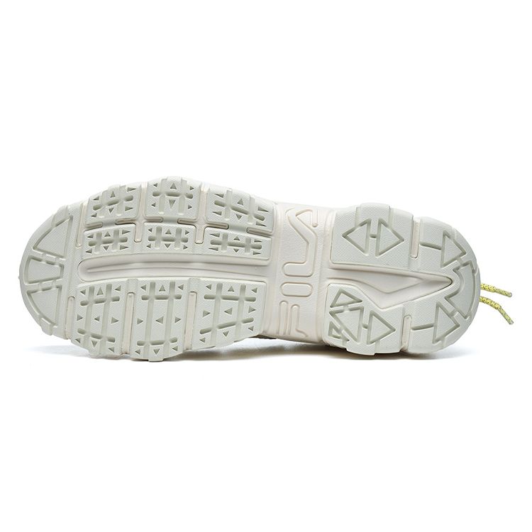 FILA Fusion Cat Claw Fabric Synthetic Leather Rubber Sneakers Low Top Casual Shoes Men sneakers Light-White T12M125202FSS