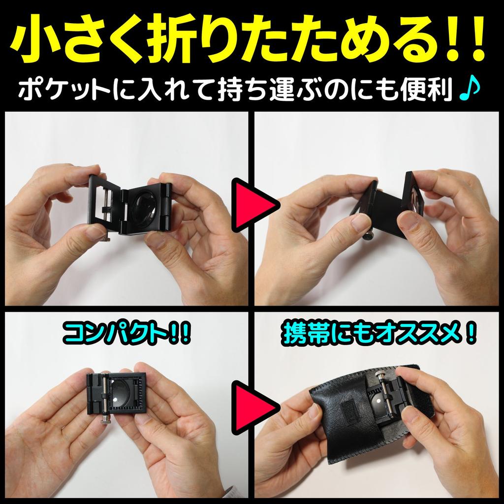 Phoenix Faltbarer Ständer Shimami Lupe Fadenzähler Messen von Faserfäden 2 Vergrößerungsarten mm und mm Kommt mit Spezialkoffer Laufzeitgarantie 45