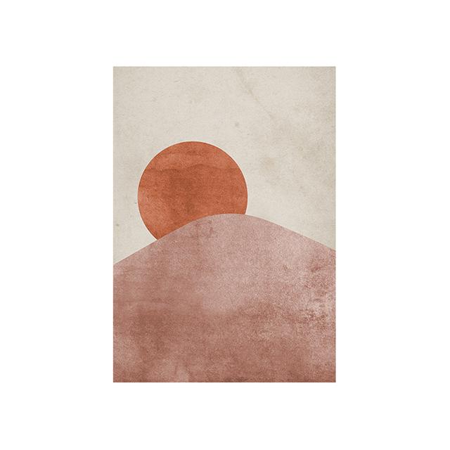 Sol e Lua Decoração Mural Moderno Minimalista Pôster Pintura em Tela e Sala de Estar Arte de Parede Impressões para Decoração Moderna de Casa Sem Moldura