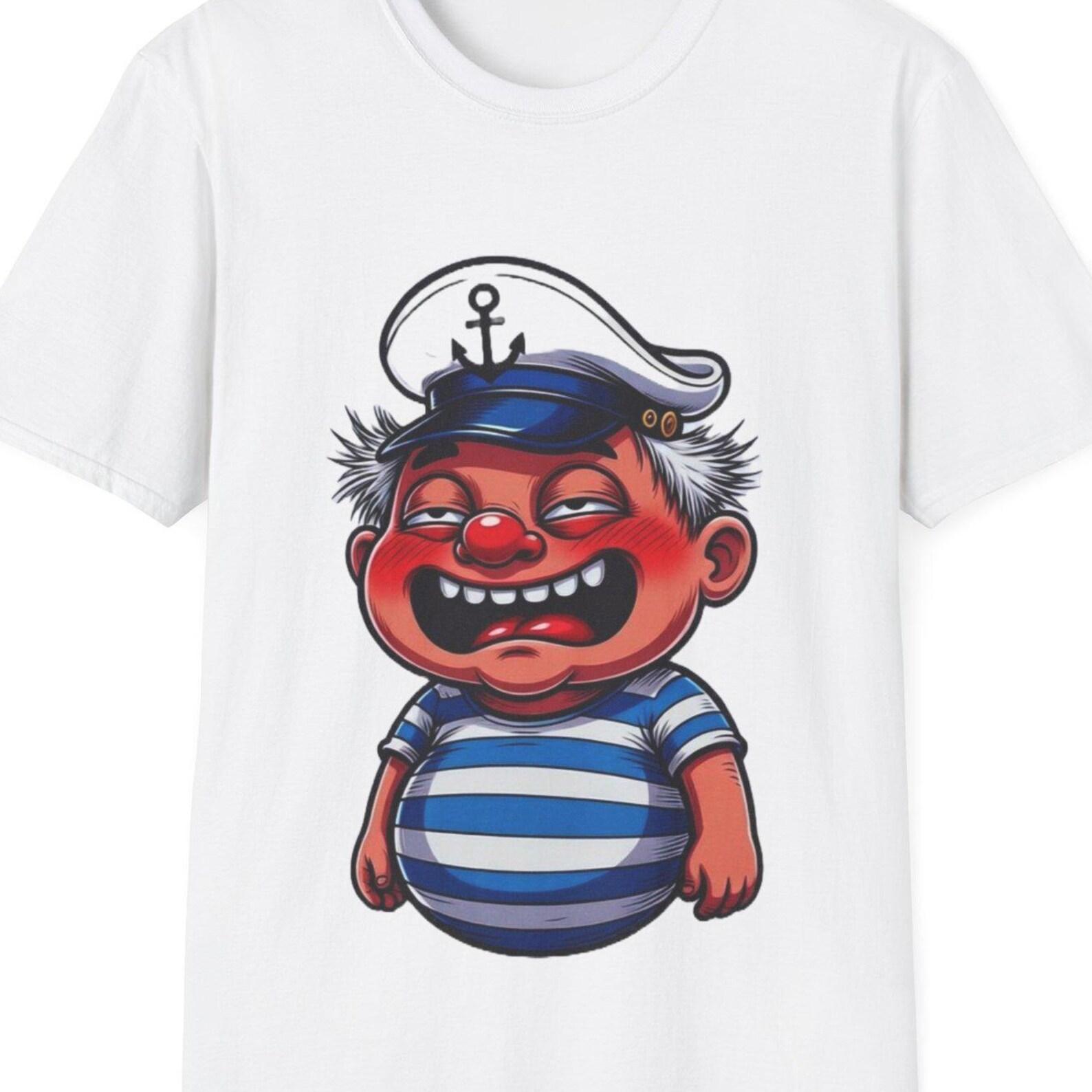 Drunken Sailor T-Shirt | Nautical Striped Shirt, Captain Character 140