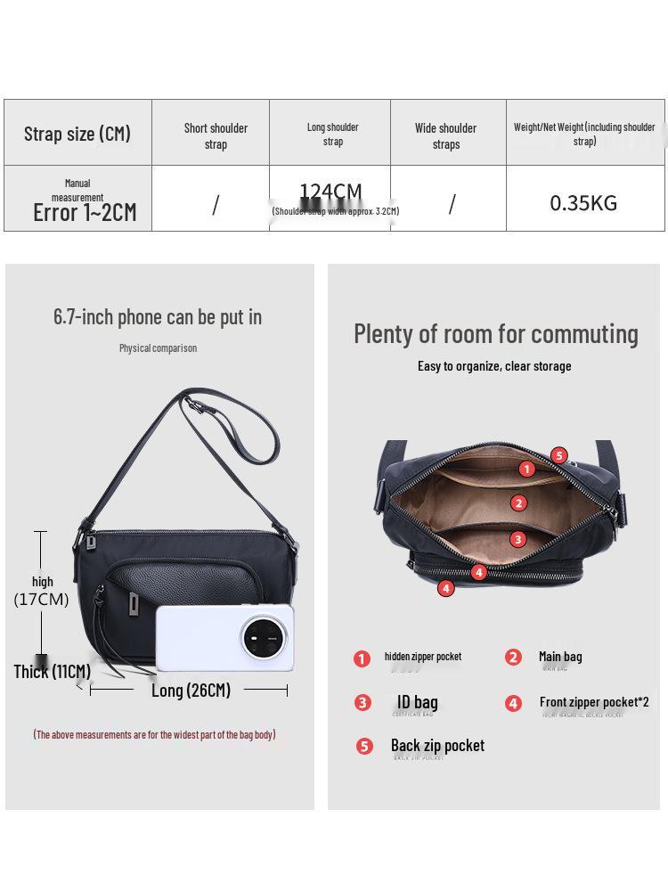 Women's Large Capacity Genuine Leather Crossbody Bag (2025) - Versatile Casual & Cowhide Shoulder Bag