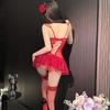 Large size new sex underwear, small breasts show big breasts, corset with chest pads, vest princess lace temptation suspender skirt set