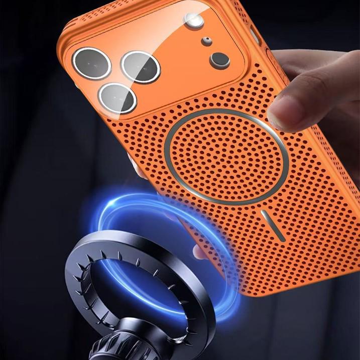 iPhone 16 Case: Breathable, Magnetic, Heat-Dissipating, Instantly Transforms To Apple 17 PROMAX, Drop-Proof.