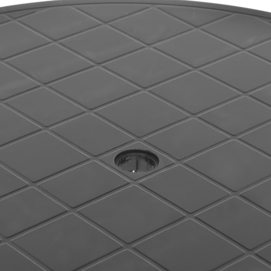 Garden Table Anthracite 89 Cm Plastic