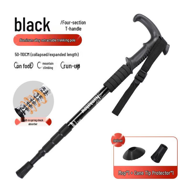 Professional Telescopic Folding Trekking Poles - Anti-slip Unisex Hiking Climbing Sticks