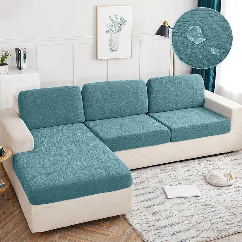Jacquard Wasserdichte Sofasitzbezüge Dehnbar Sofabezüge Für Wohnzimmer Sofaschutz Zarte Günstige Sofas Abdeckung Für Zuhause Hotel Polster Normal Size S