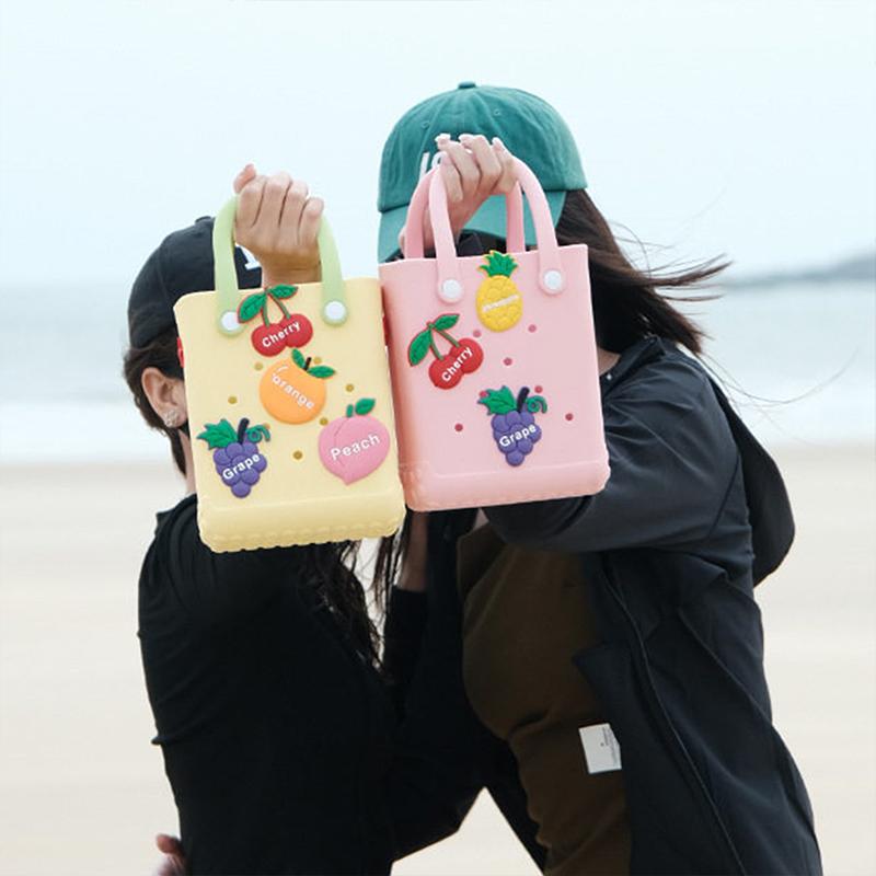 Eva Beach Bag Accessories Cute Fruit Pattern Diy Bags Shoes Decoration