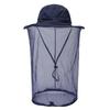 Breathable Man Women Bucket Hat Net Yarn Anti-mosquito for Sun Visor Sunscreen H