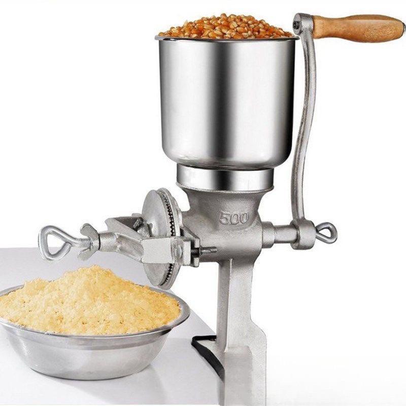 Cast Iron Hand-Crank Grinder for Grains, Nuts, and Herbs