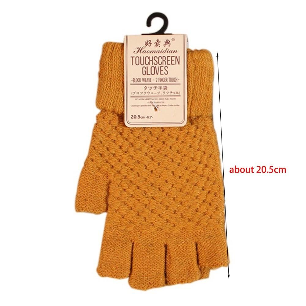 Knitted Warm Gloves Non-slip Driving Mittens New Windproof Cold Proof Gloves Unisex