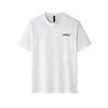 Solid Color Crew Neck Casual Pullover Short Sleeve T-Shirt Men Tops White JF3211