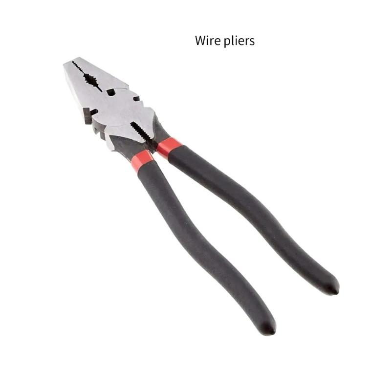 Multipurpose Hand Tool 10/12 Inch Carbon Steel Fence Pliers Wire Cutters With Anti Slip Grip For Industrial And Home Use