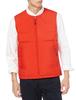 Breath Thermo Lightweight Collarless Down Vest, Moisture-Wicking and Heat-Generating Outdoor Jacket, Men's, Orange Comb, Size L (B2ME2503)