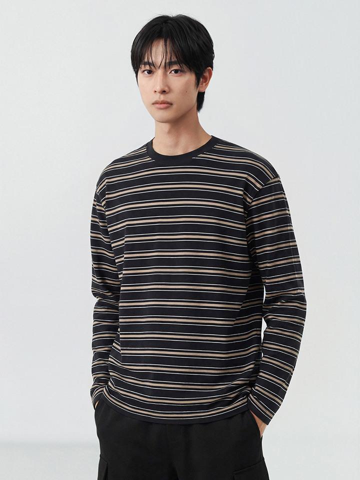 Peulojegteuem Men'S Striped Long Sleeve T-Shirt_Epg2Tr1710