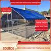 Large Rainproof Outdoor Chicken Coop for Poultry and Peacocks with Windbreak and Pigeon Protection