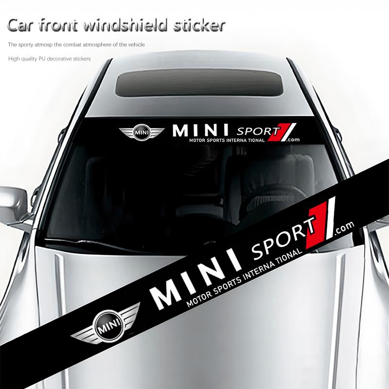 Adesivi Stile Sportivo per Auto Decalcomanie Decorative per Parabrezza Anteriore per MINI Cooper R56 F56 R50 JCW Cabrio Aceman Countryman Clubman ulqch44