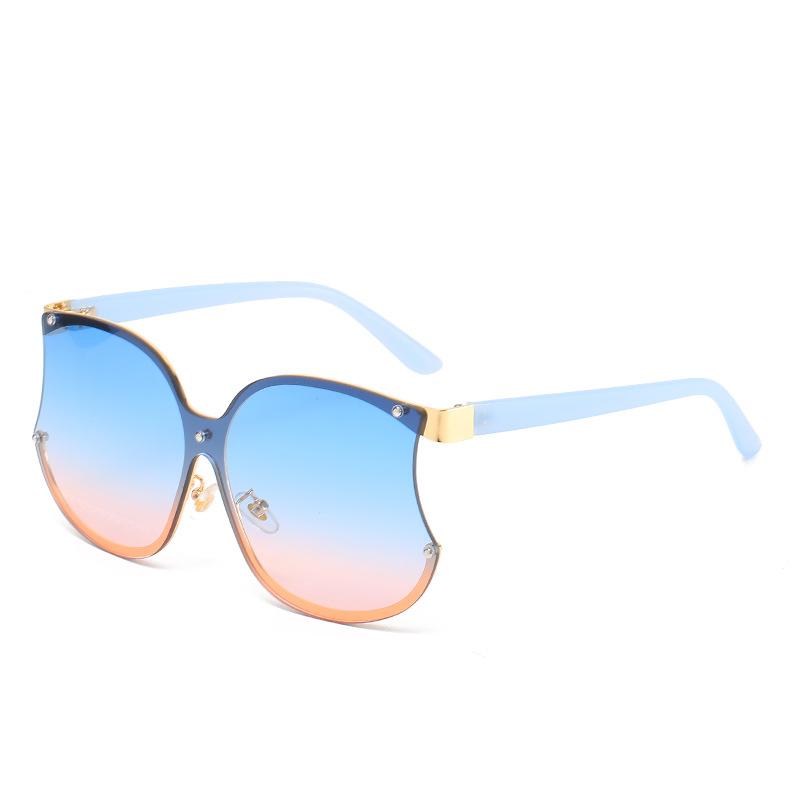 Integrated Sunglasses, Personalized Small Apple Glasses, Funny Catwalk Large-Frame Sunglasses