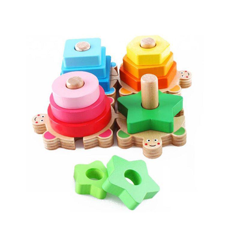 Montessori Geometric Shape Matching Game Wood Kids Learning Toy Sets Educational Kinder Spielzeuge Juegos Cognitivos Para Niños