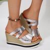 Platform Slippers Women's 2025 New Summer Wear Fashionable Non-slip and Deodorant with Skirt Wedge Heel Versatile Casual Women's Shoes
