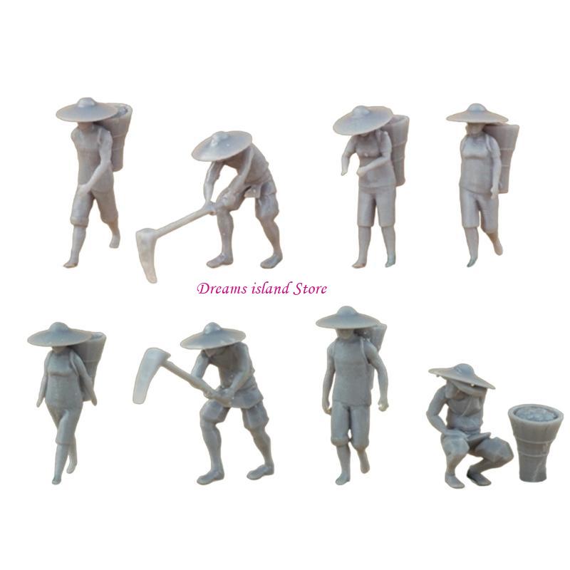 Lifelikes 1 Scale Resins Figurines for Miniature Farm Scene Enthusiasts HX6C