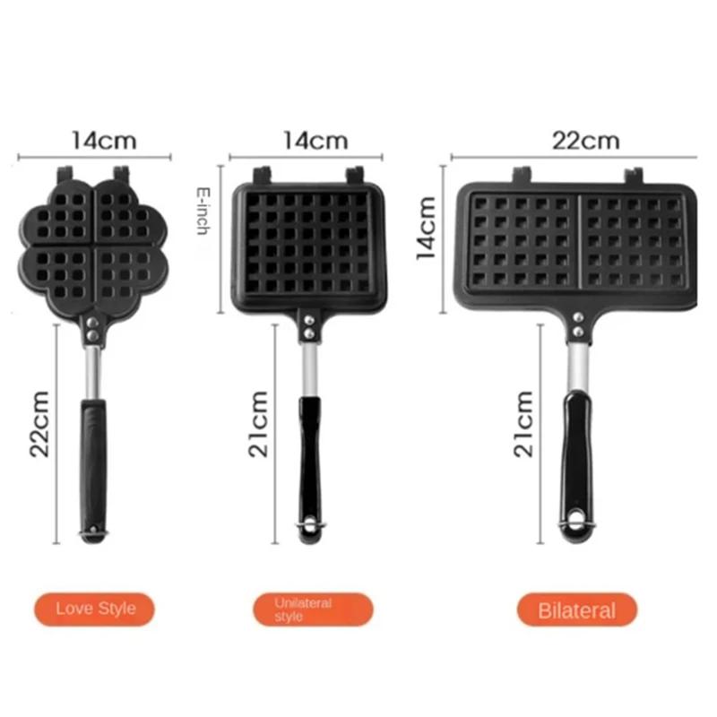 Cake Mold Household Waffle Non-Stick Pastry Gas Stove Baking Tray DIY Baking Tool Set Lattice Muffin Machine