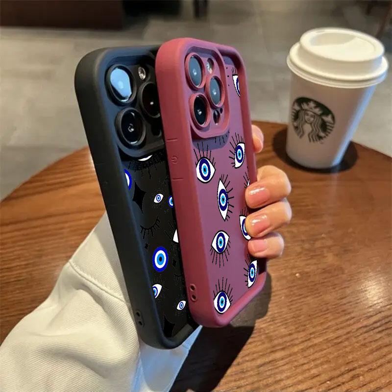 The Evil Eye Blue Eyes Phone Case For Samsung S26 S25 S24 S23 S21 S20 Ultra For Galaxy S25 S24 FE S26 Plus Funda Silicone Cover