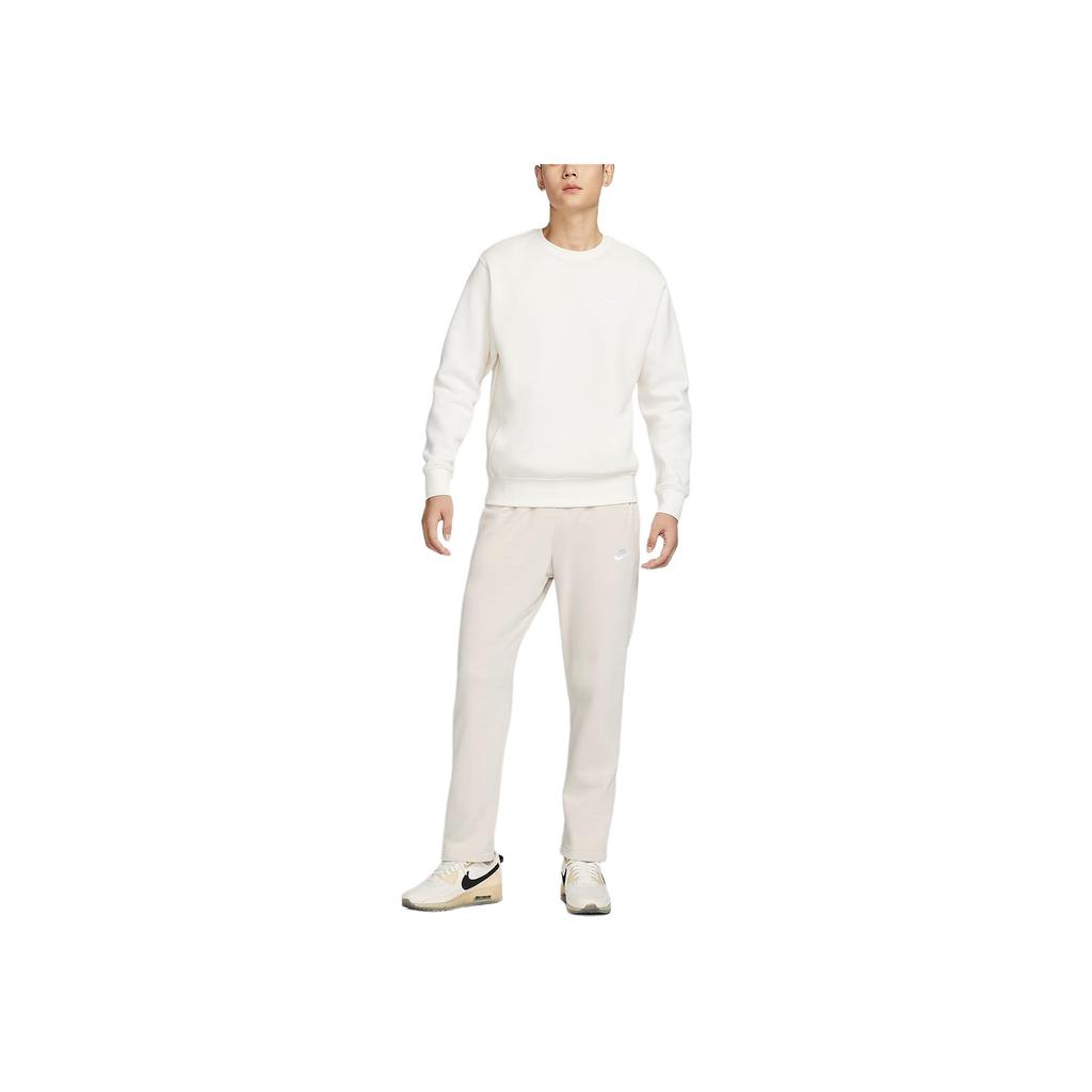 Nike Sportswear Club Solid Soft Comfortable Versatile Straight Leg Casual Pants Men bottoms Light-Red-Brown White BV2714-104