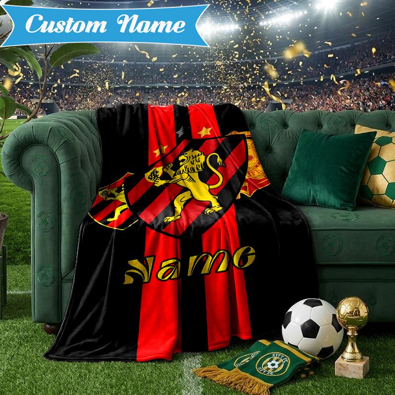 Custom Name Recife Lion Crest Emblem Blanket Lightweight Ideal Bedding Blanket Perfect for Travel, Camping, Living Rooms, Sofas, Christmas gift
