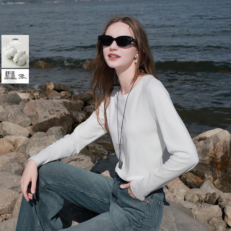 Sancai Women s Pure Cotton Long Sleeve T-shirt XL 170/92A