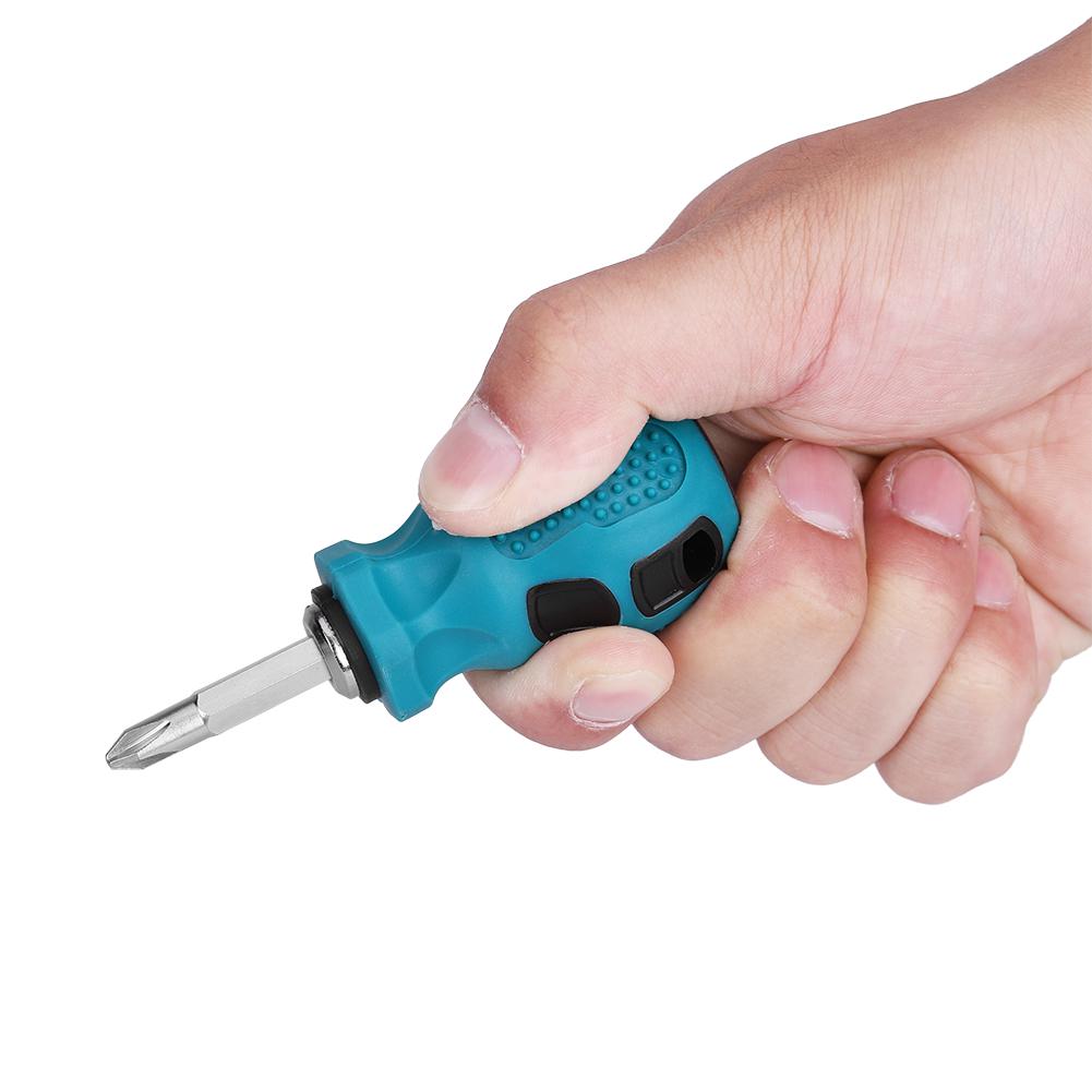 Mini Magnetic Dual Purpose Cross Slot Bits Screwdriver