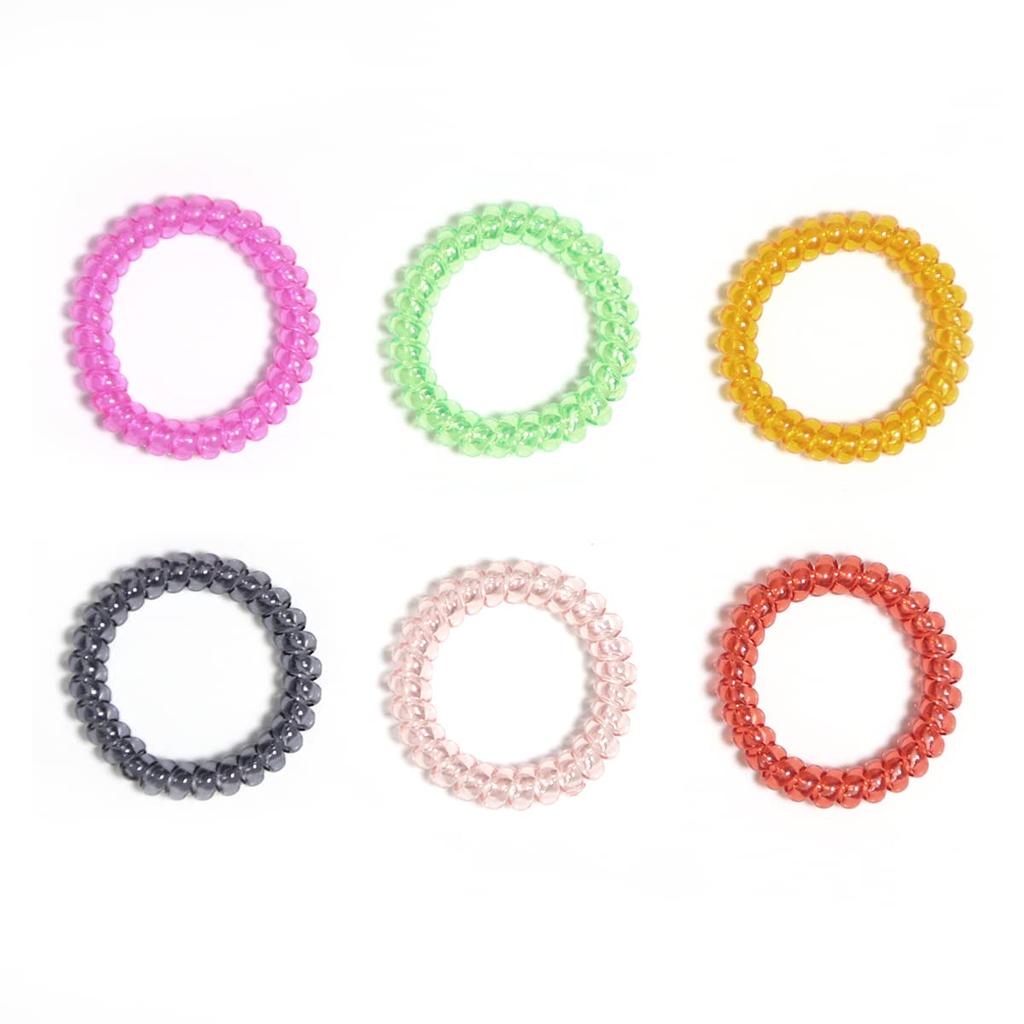 BRMDT Pacote com 6 Pulseiras Elásticas em Espiral, Alívio da Ansiedade para Meninas e Meninos com Autismo, TDAH, Ansiedade e Necessidades Especiais, Alívio com Corda Elástica Colorida