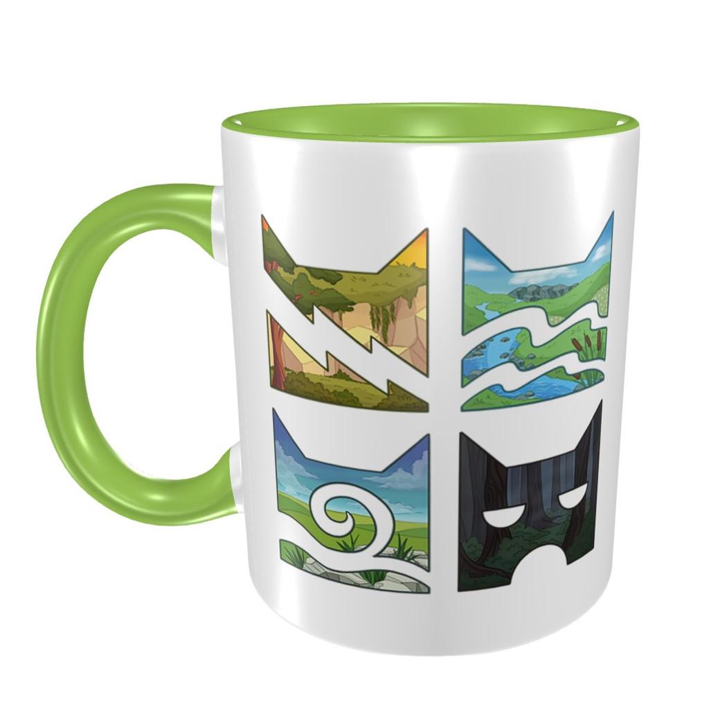 Classic Four Warriors Warrior Cats Logo Mug Funny Ceramic Coffee Cups Tea Mugs Milk Cup Drinkware Gifts for Friends