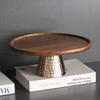 Nordic Metal & Wood Dessert and Fruit Display Stand