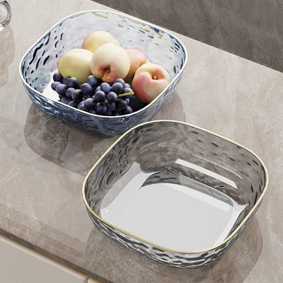 Luxury Fruit Plate Fruit Dish Dried Fruit Plate Dish Dried Fruit Box Fruit Plate High-grade High-end Transparent Fruit Plate Snack Plate