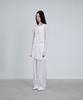 Deoaeteus Silk Skirt-Layered Pants_White