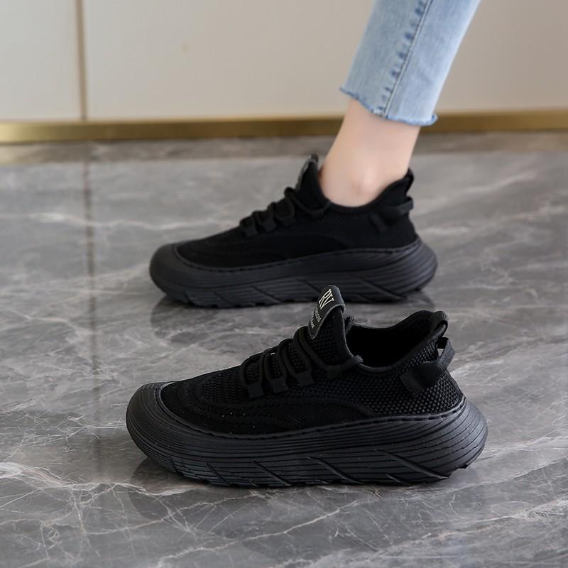 

Women s Sports Shoes Ultralight Road Running Shoes Anti-slip Tennis Sneakers Breathable Walking Athletic Shoes 36 чёрный