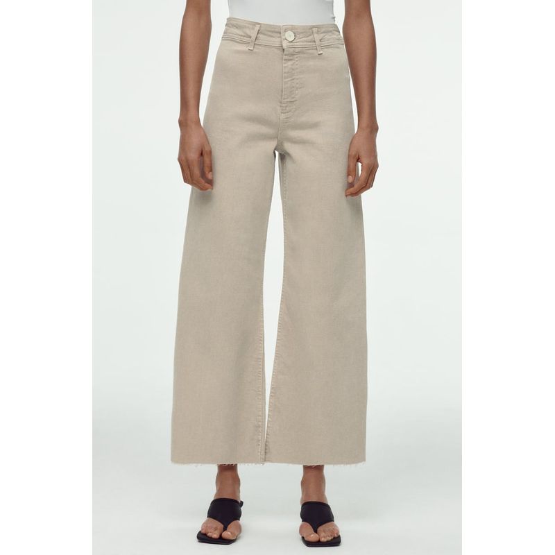 Spring and Summer Nautica Style Straight-leg Silm High Waist Denim