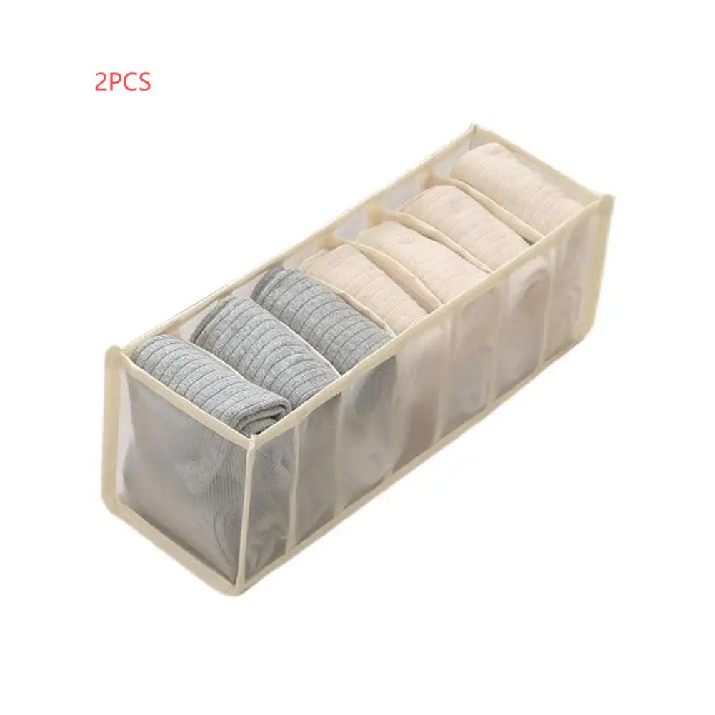 1/2PCS House Storage Box Nylon Mesh Baby Hive Drawers Organizer For Room Underwear Bra Socks Clothes Wardrobes Bedroom Cabinet