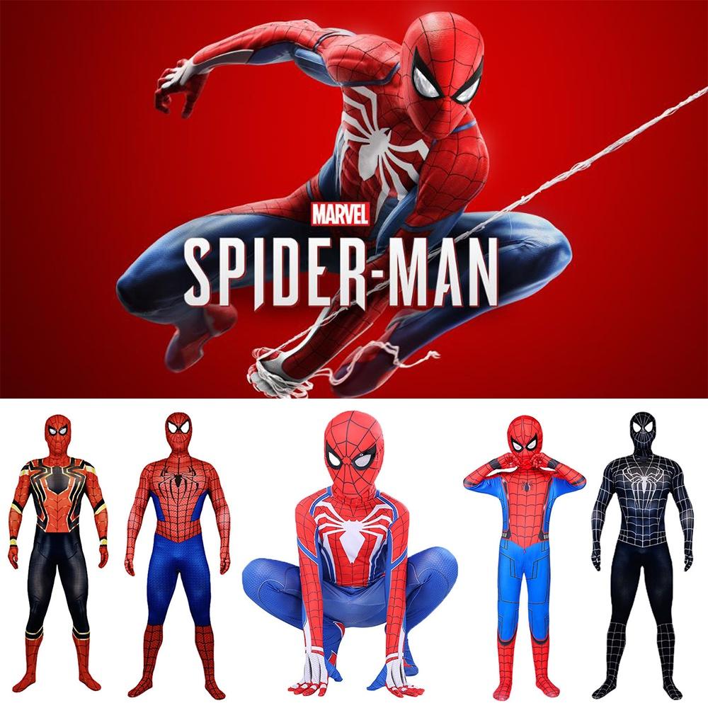 Spider-man No Way Home Amazing Iron Black Cosplay Costume Suit For All Ages