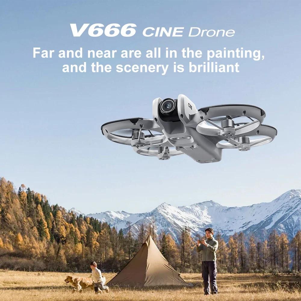 2025 New V666 Drone 4.5inch Screen Professional Aerial Photography 4K HD Camera Obstacle Avoidance Folding Brushless 5G FPV Drone Gift
