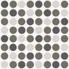 AWD INTERIOR 1624 Shower Curtain Translucent Brown Dots 180x180 PEVA