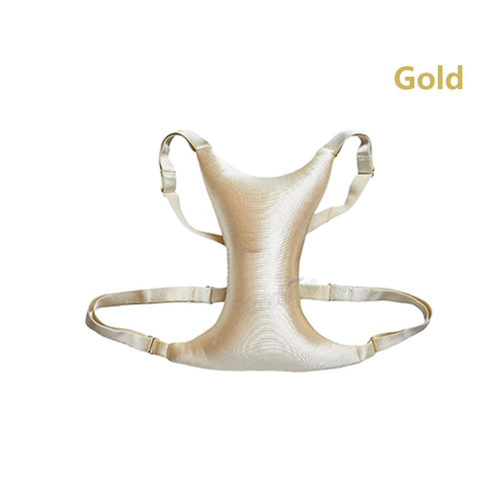 Anti-wrinkle Chest Support Pillow Adjustable Comfortable Support Side Sleeping Breathable Washable Relax Chest Protective Gear золотой
