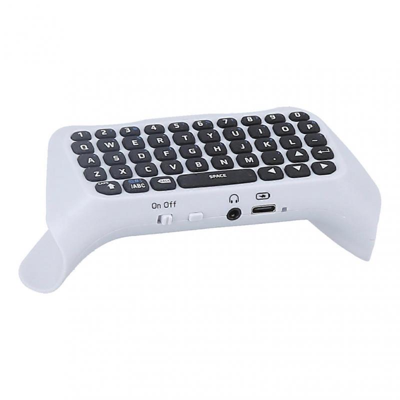 Game Controller External Keyboard Mini Wireless Keyboard with Speaker for Playstation 5 Controller