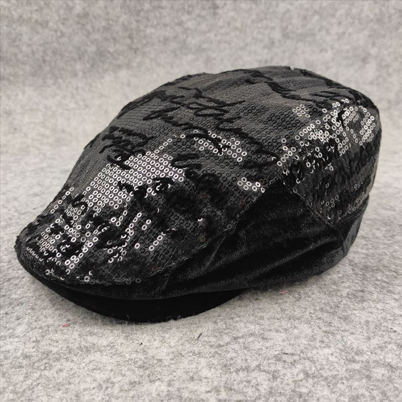 Yuying peaked cap sequined decorative autumn and winter millinery British fan trend women's hat casual fashion trend