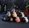 Sushi Shop Sashimi Plate Decoration Ceramic Small Bottle Dry Ice Japanese Kitchen Tableware Restaurant Toothpick Holder Storage